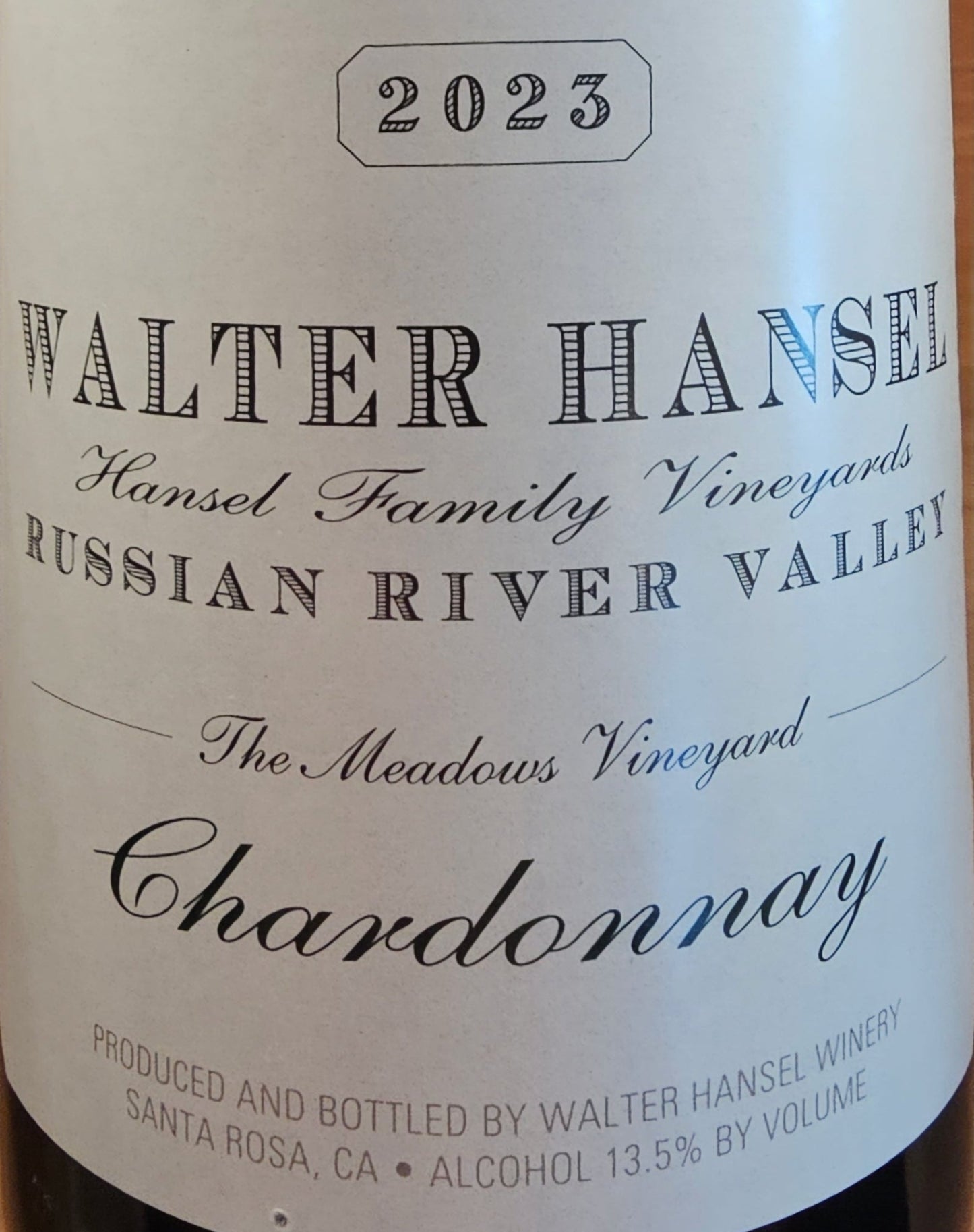 '23 Walter Hansel Chardonnay Meadows