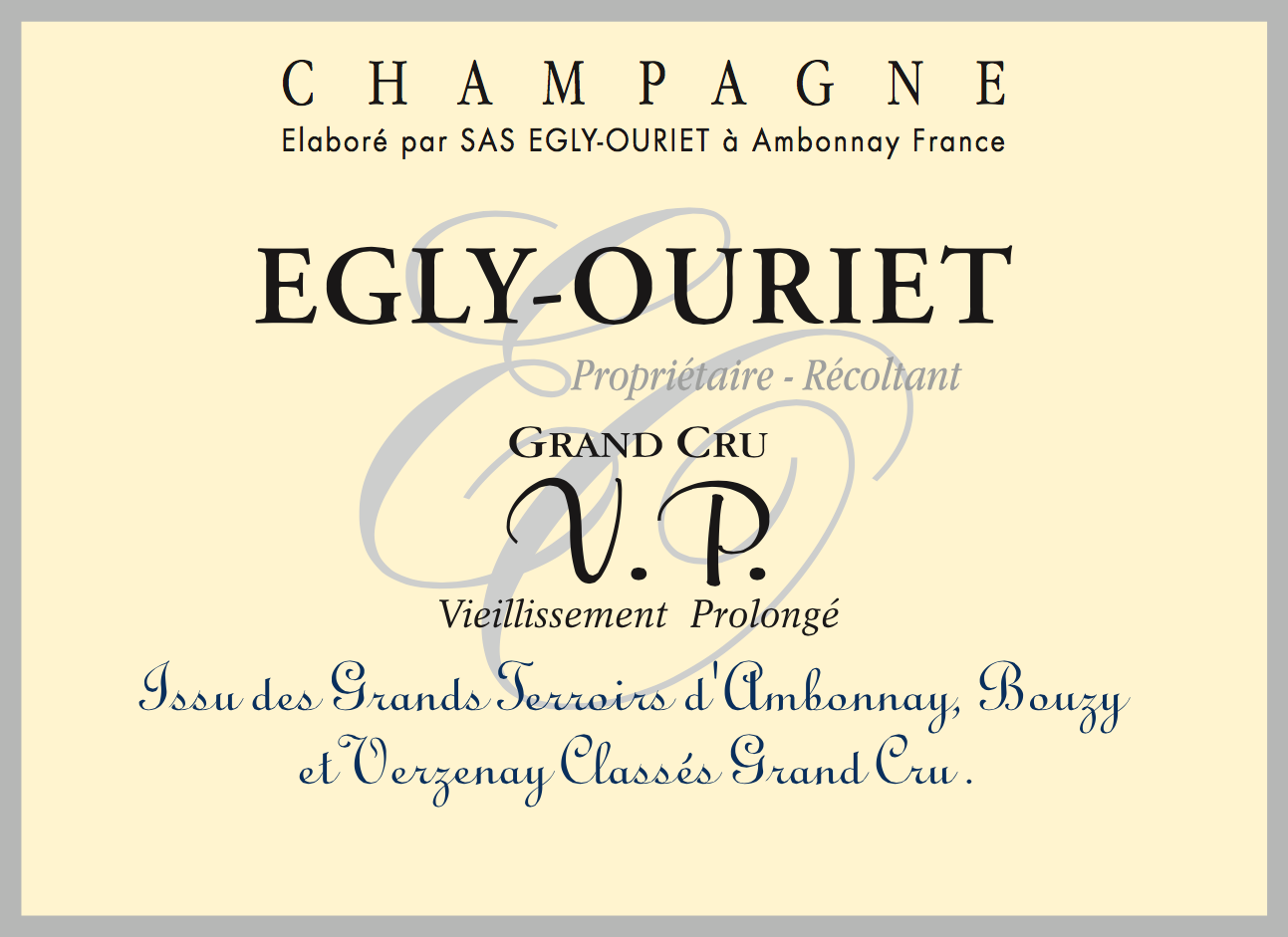 Egly Ouriet Grand Cru V.P. NV