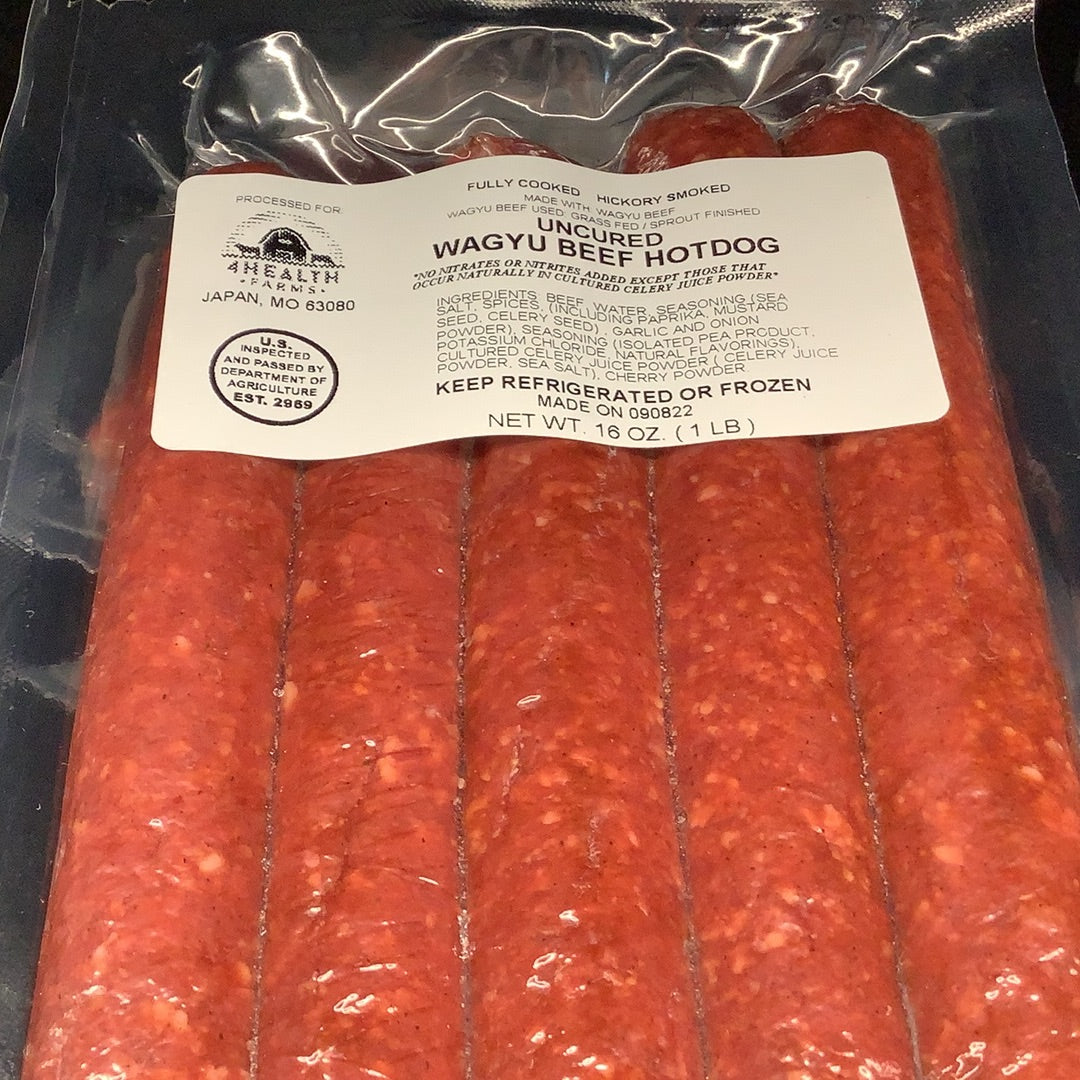 4 Health Farms Wagyu Hotdogs 1lb