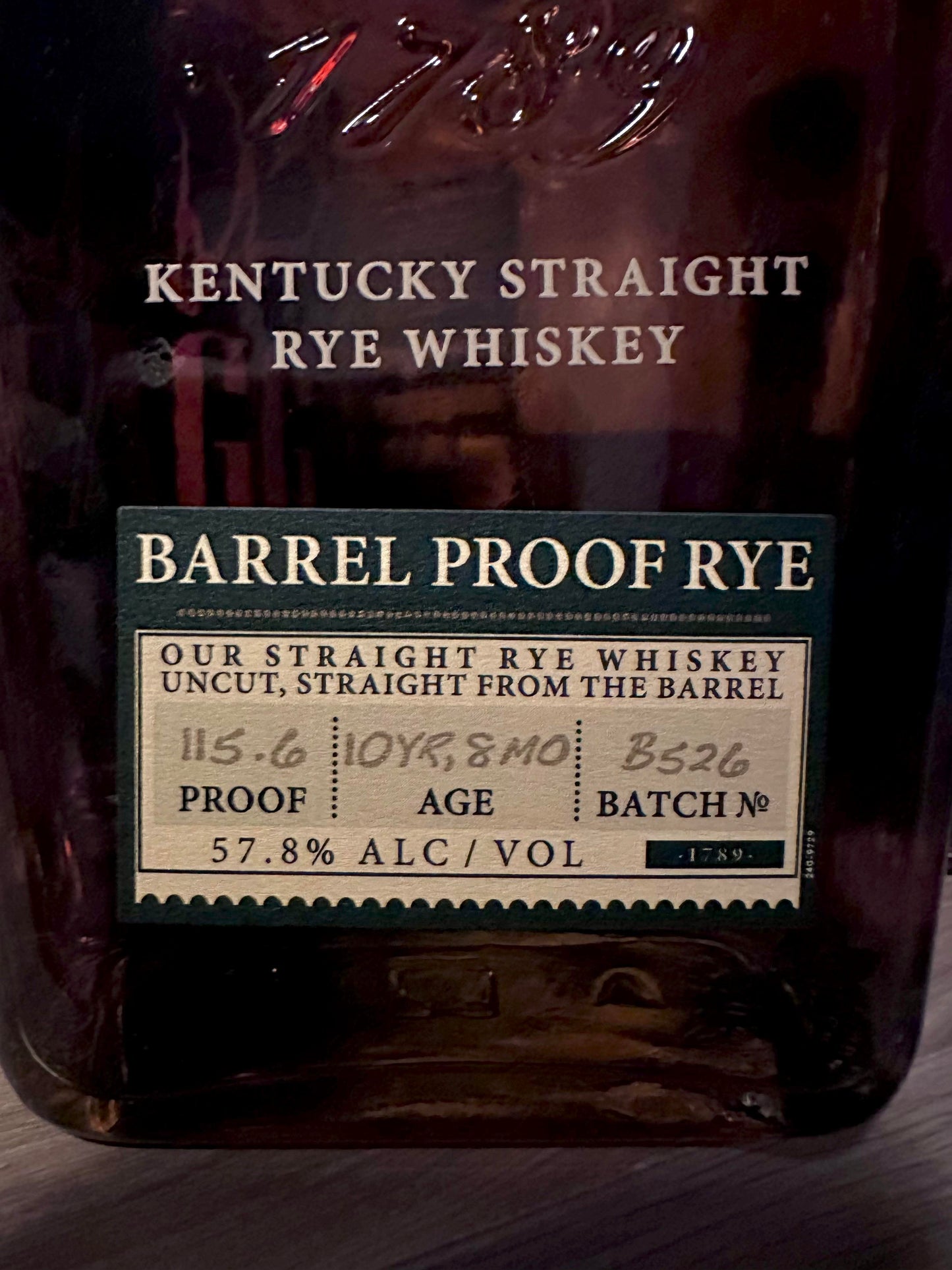 Elijah Craig 10yr BP Rye