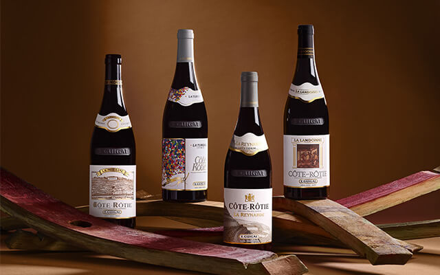2022 E. Guigal La-La's Horizontal 4 Pack OWC
