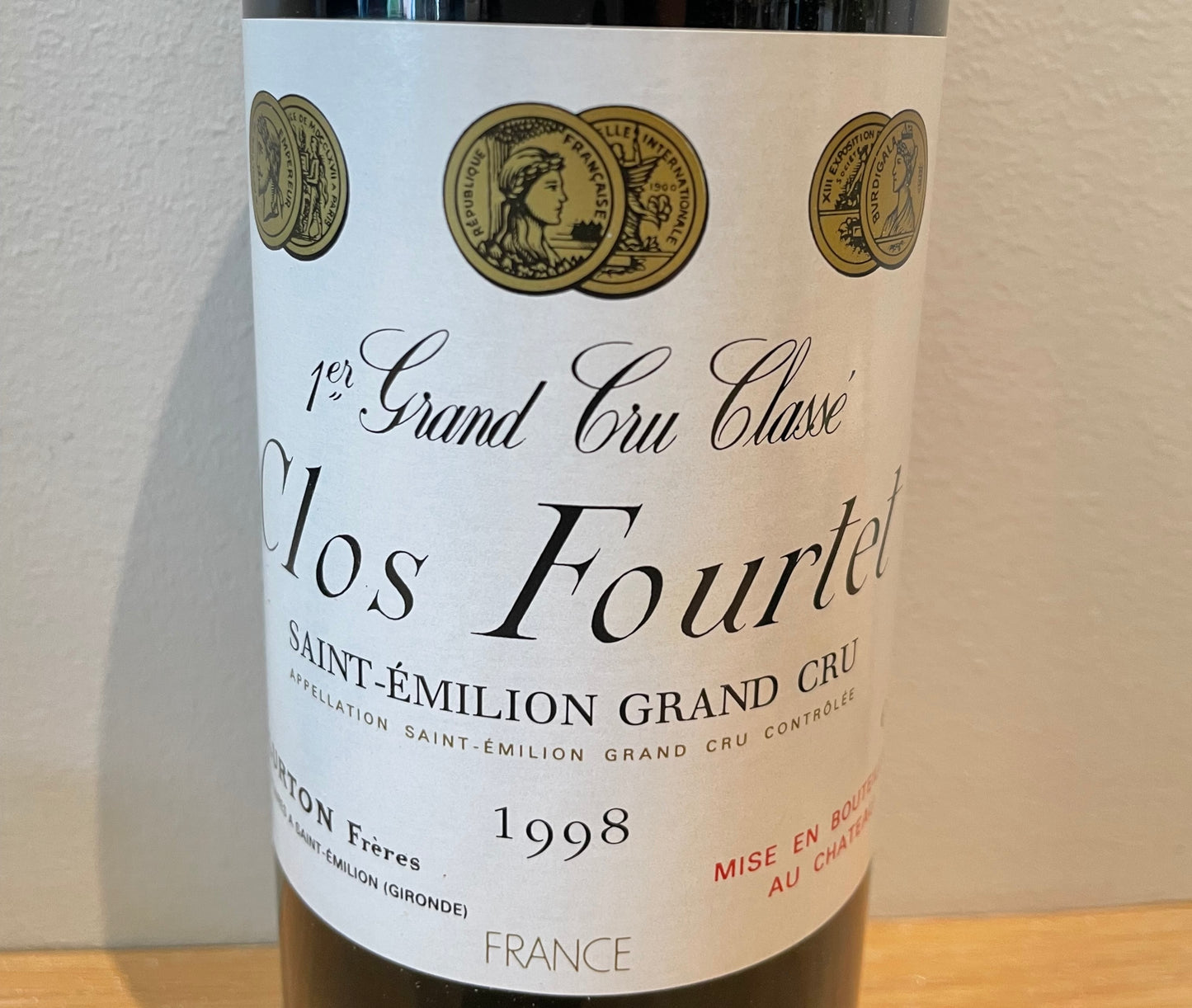 1998 Clos Fourtet St Emilion Premier Grand Cru Classe