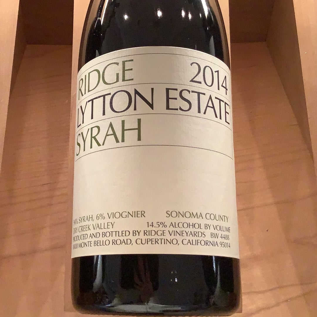 2014 Ridge Lytton Estate Syrah