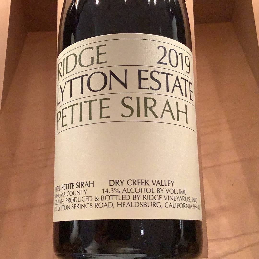2019 Ridge Lytton Petite Sirah