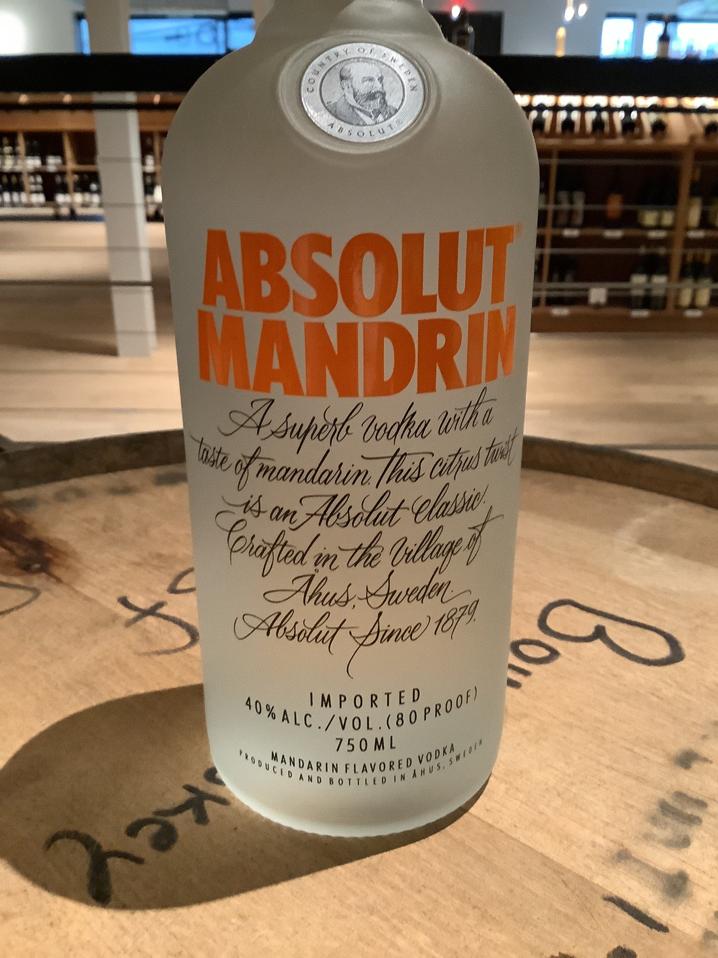 Absolut Mandrin Vodka 750ml