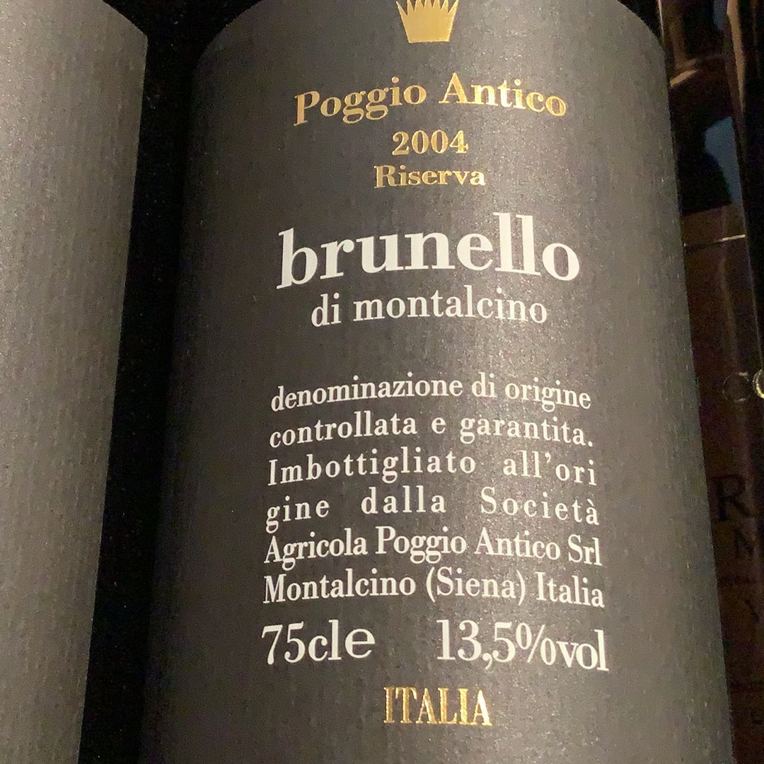 2004 Poggio Antico Brunello Riserva