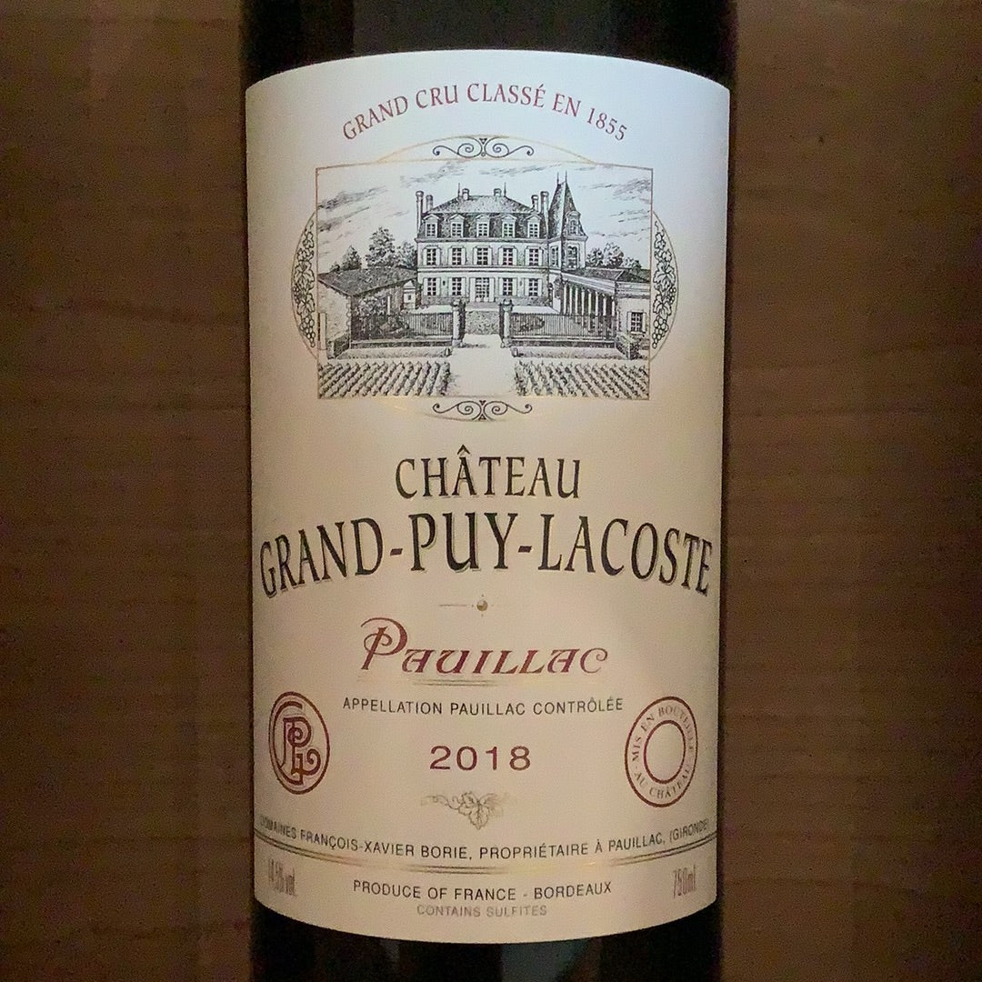 2018 Grand Puy Lacoste