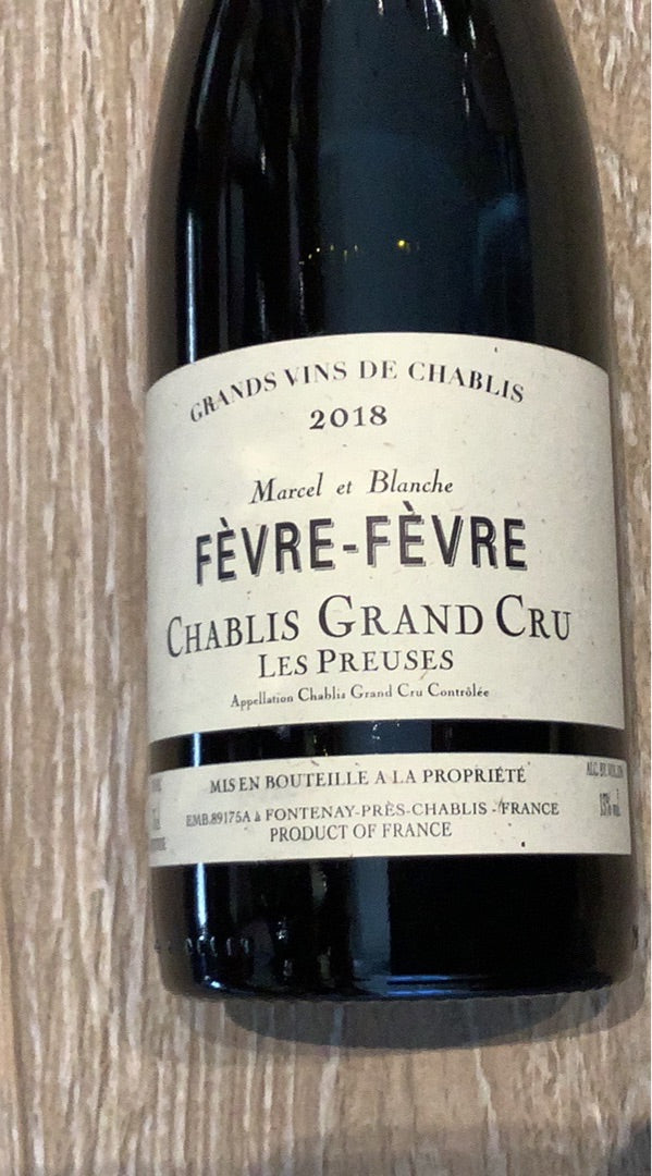 20 Fevre et Fevre Chablis Grand Cru Preuses
