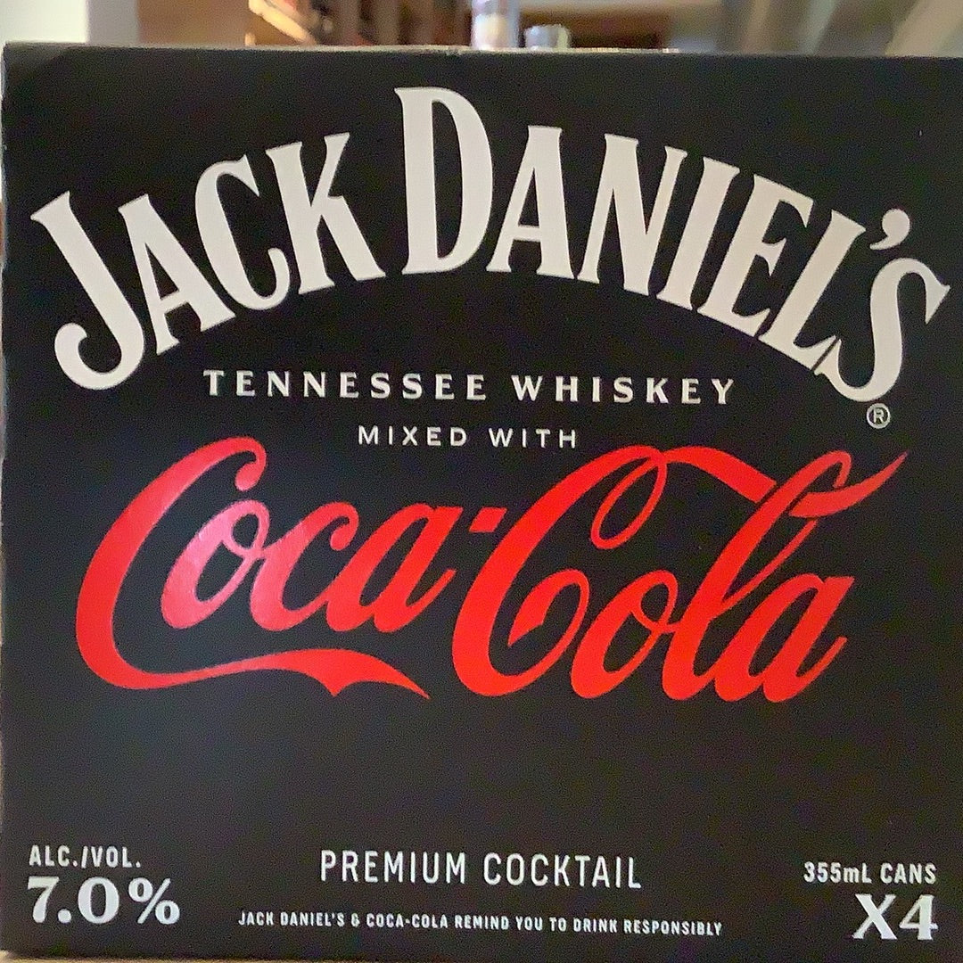 Jack & Coke 4pk Cans