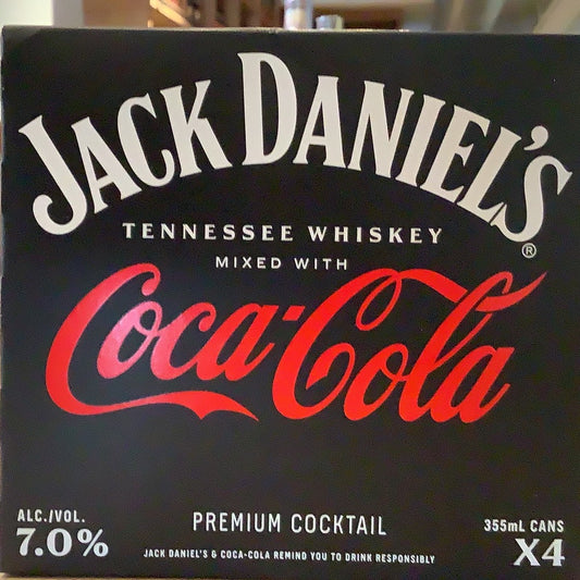 Jack & Coke 4pk Cans