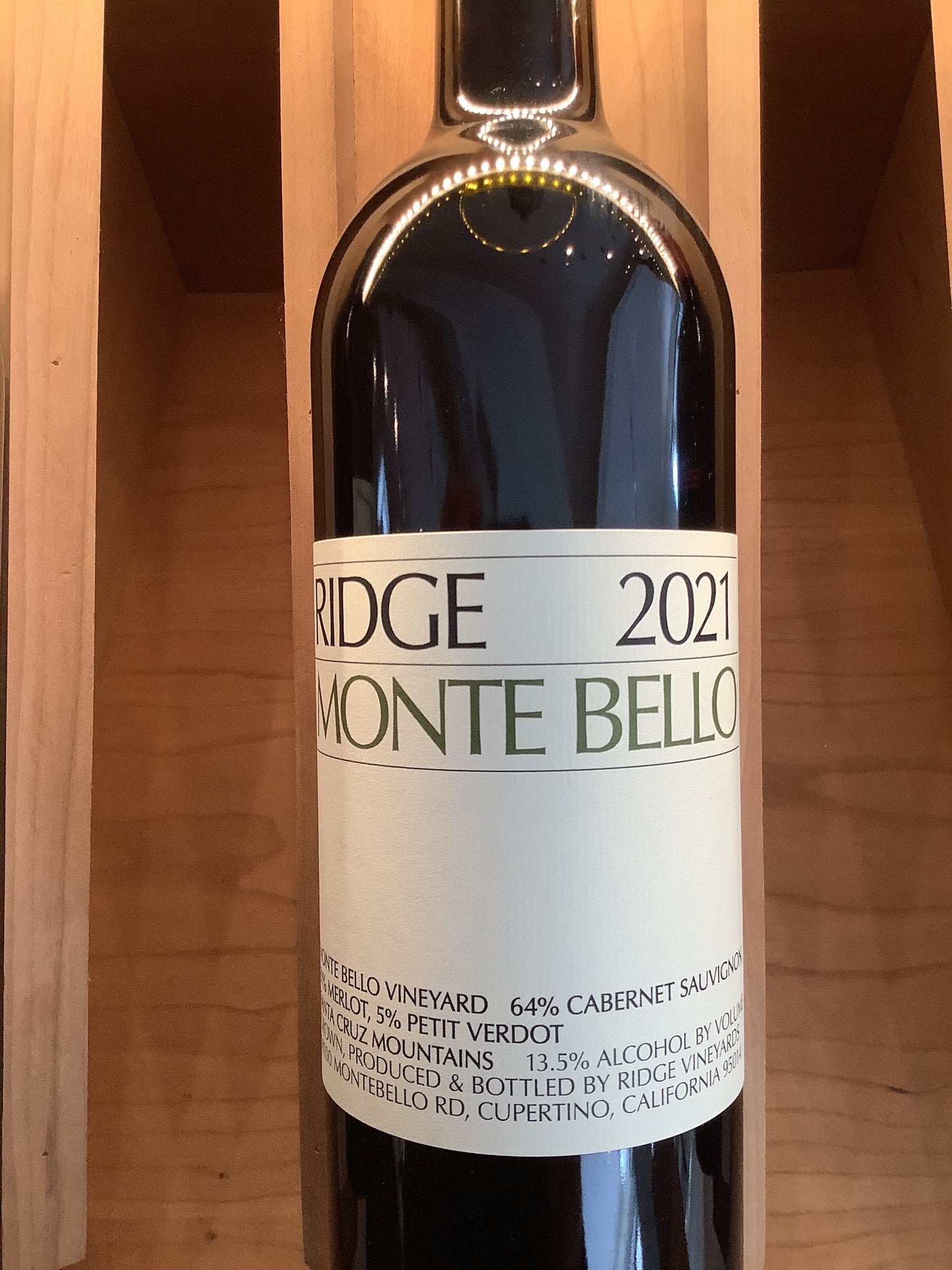 '22 Ridge Monte Bello 750ml