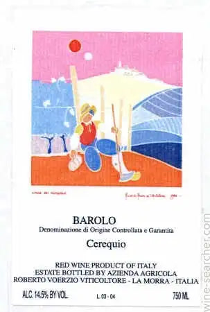 2009 Roberto Voerzio Barolo Cerequio
