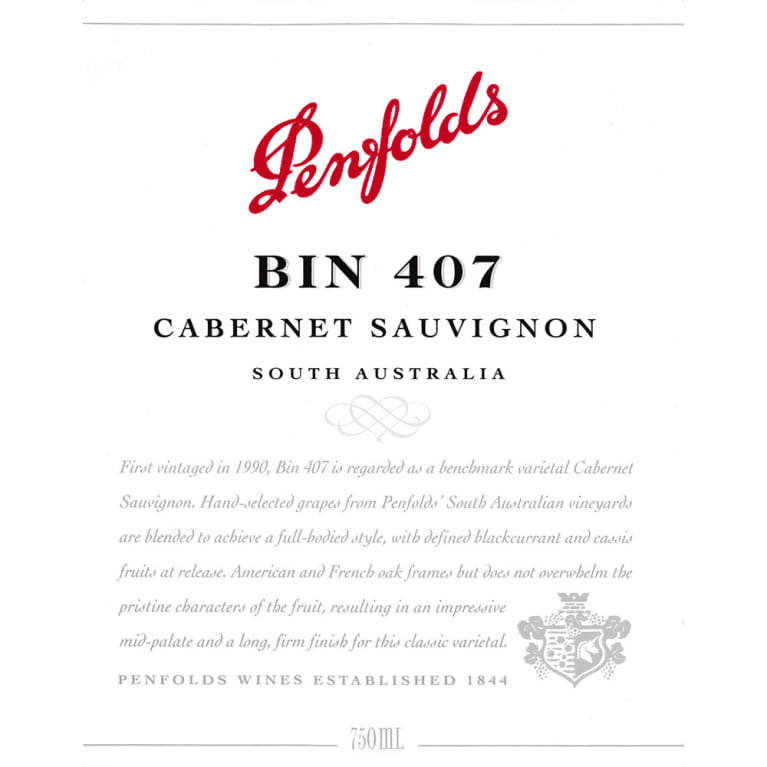 19 Penfolds Bin 407