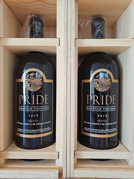 '18 Pride Mountain Merlot 3L (Etched)