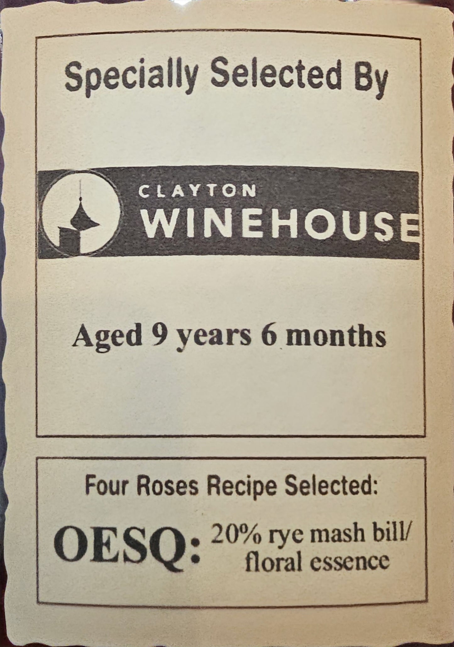 CWH Four Roses OESQ Pick 120.4pf