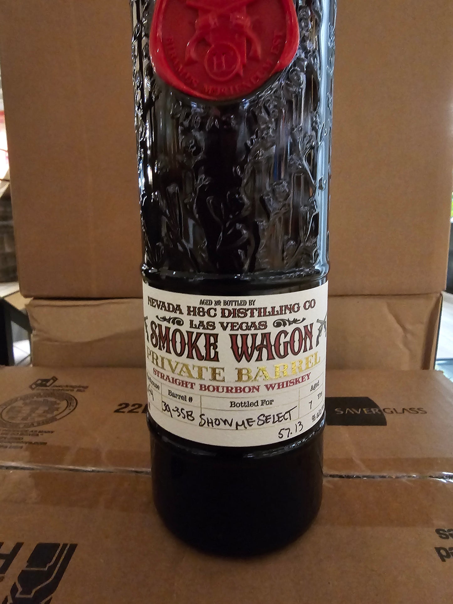 Smoke Wagon Bourbon MO Single Barrel (7yr, 57.13%)