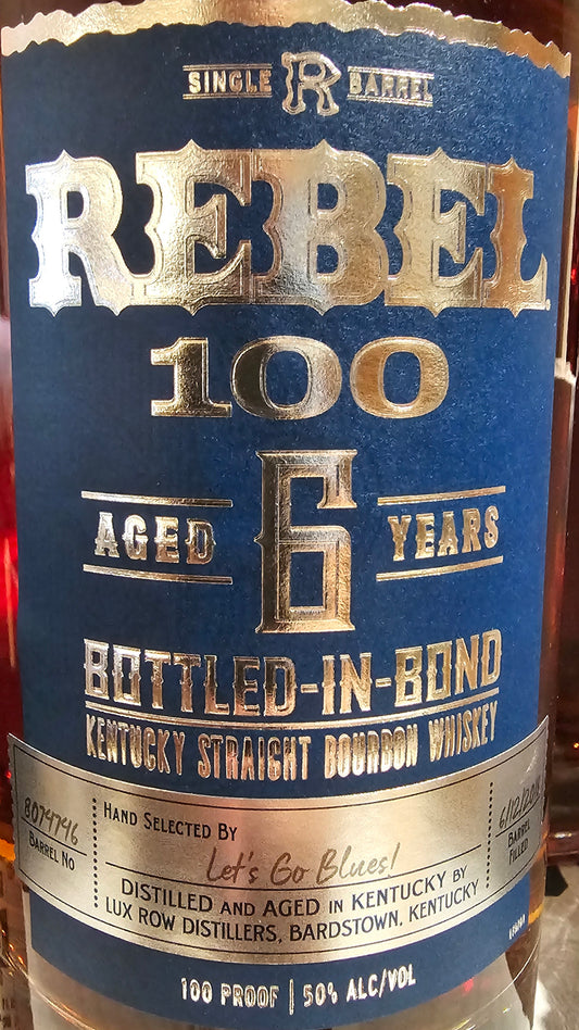 Rebel BIB "Let's Go Blues!" Single Barrel Pick
