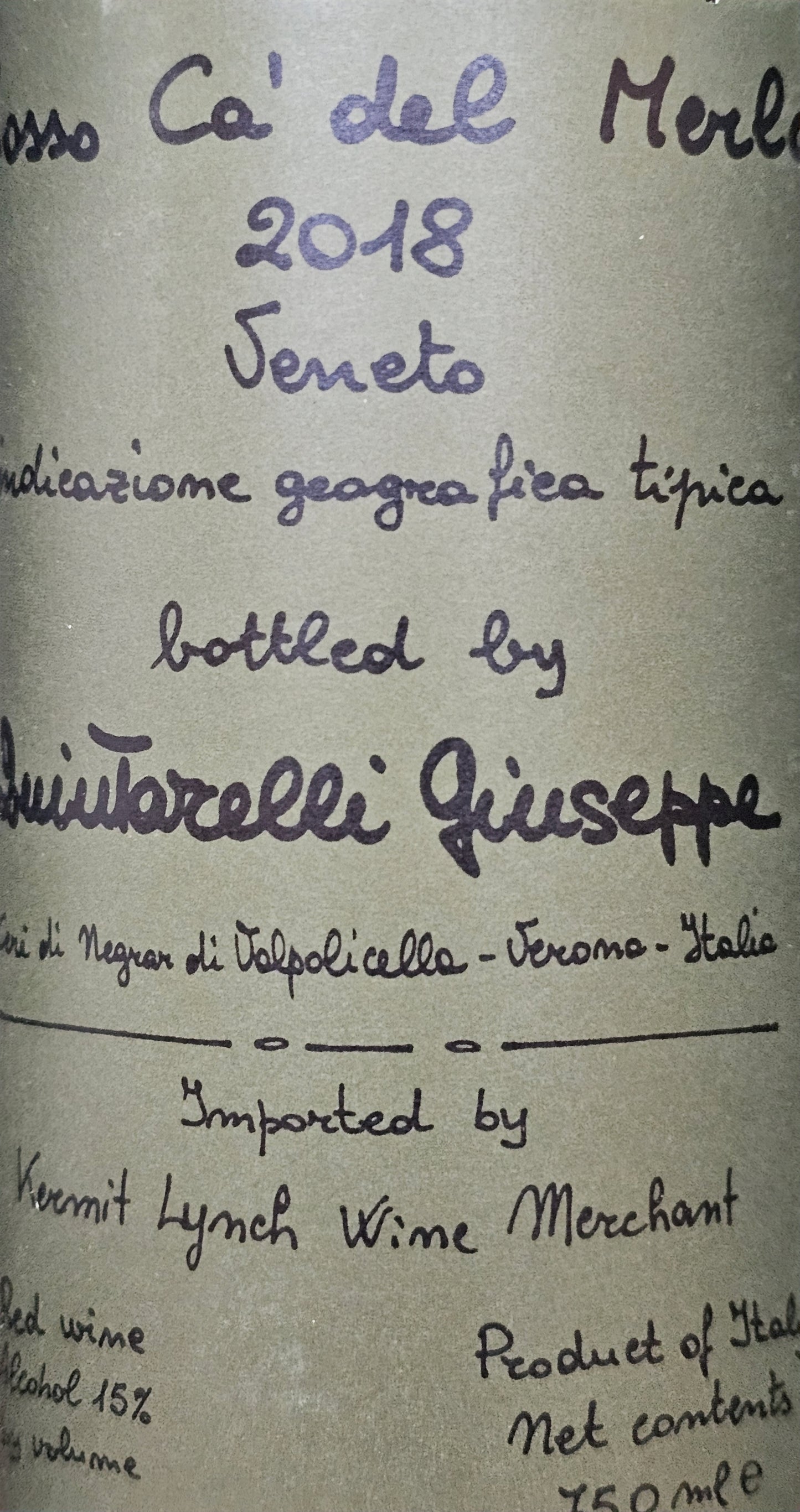 2018 Quintarelli "ca del merlo" Rosso