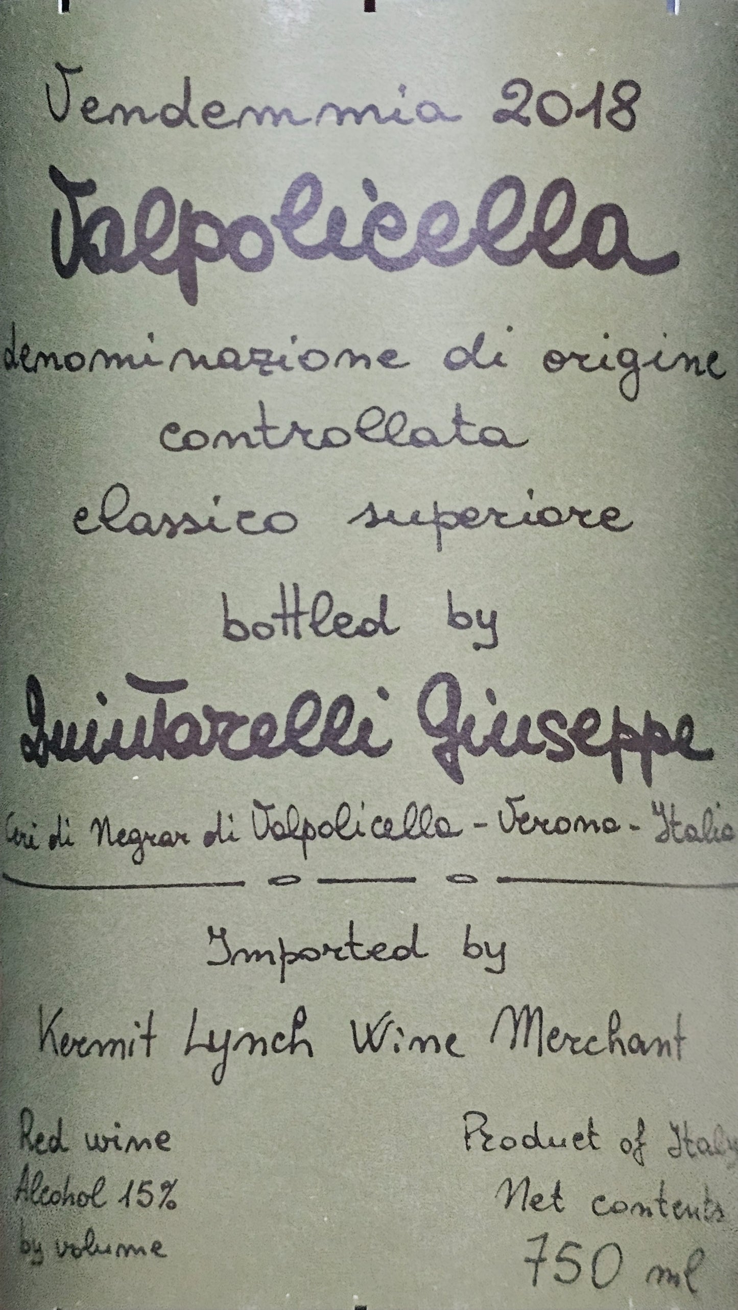 2018 Quintarelli Valpolicella Superiore