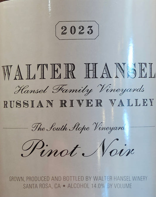 '23 Walter Hansel South Slope Pinot Noir