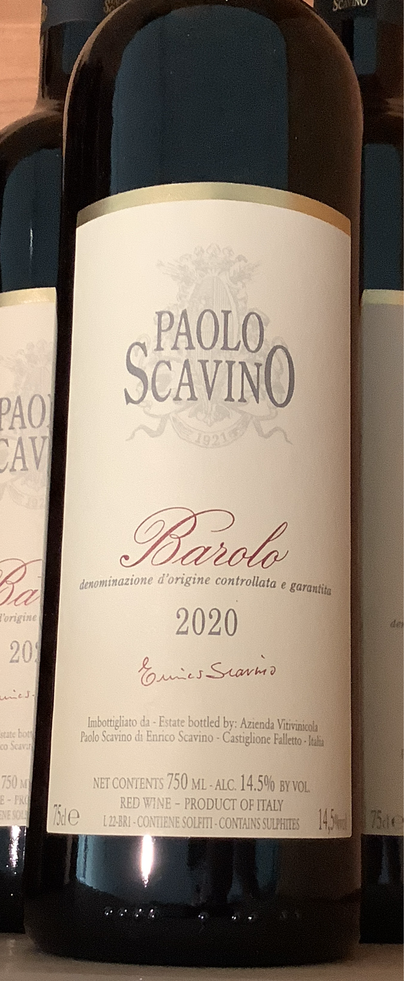 '20 Scavino Barolo 750ml