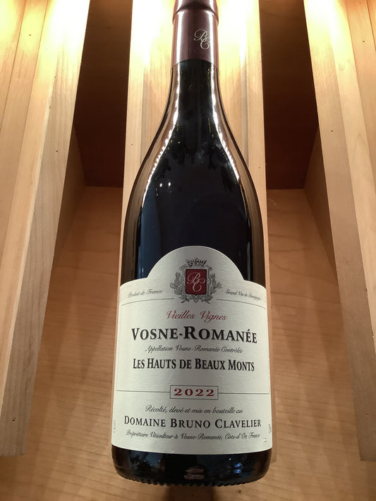 '22 Bruno Clavelier Vosne Romanee Hauts Beaux Monts