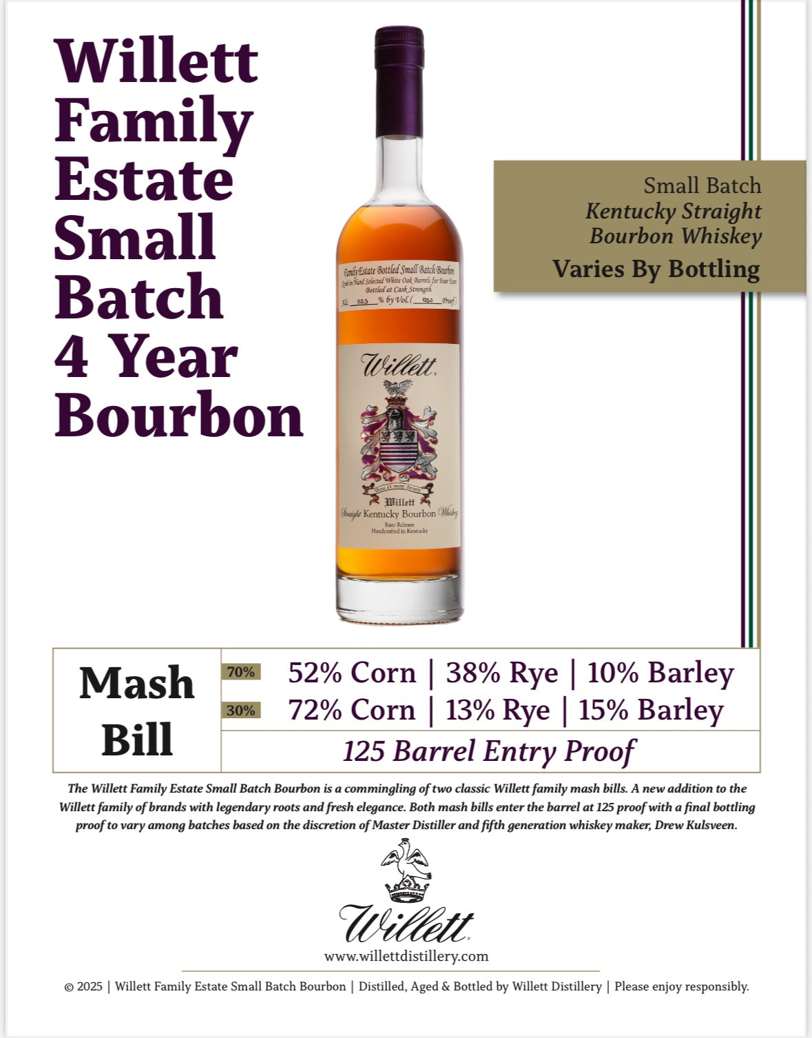 Willett Family Estate 4yr Bourbon 124pf