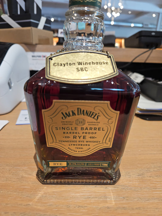 CWH Jack Daniels Rye Barrel Proof Store Pick