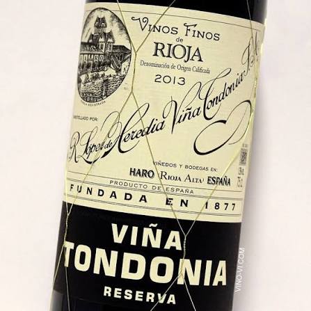 2013 Lopez Heredia Vina Tondonia Reserva Red (97V, 96WA)