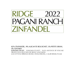 '22 Ridge Pagani Ranch Zin