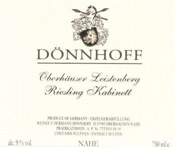 22 Donnhoff Oberhauser Leistenberg Kabinett (94JS)