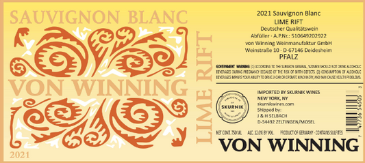 '23 Von Winning Lime Rift Sauv Blanc