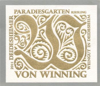 2021 Von Winning Paradiesgarten 1er Riesling (Dry)