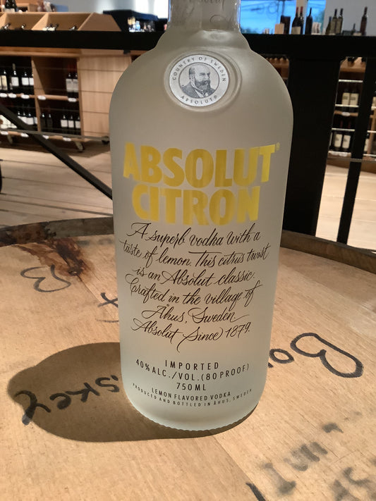 Absolut Citron Vodka 750ml