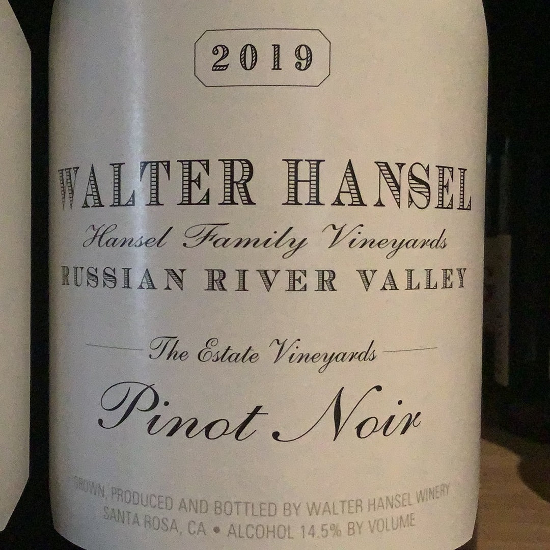 2019 Walter Hansel Estate Pinot Noir