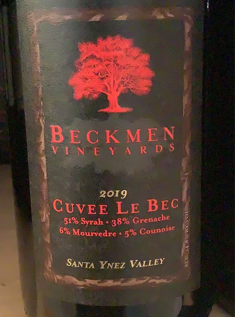 20 Beckmen Cuvee Le Bec