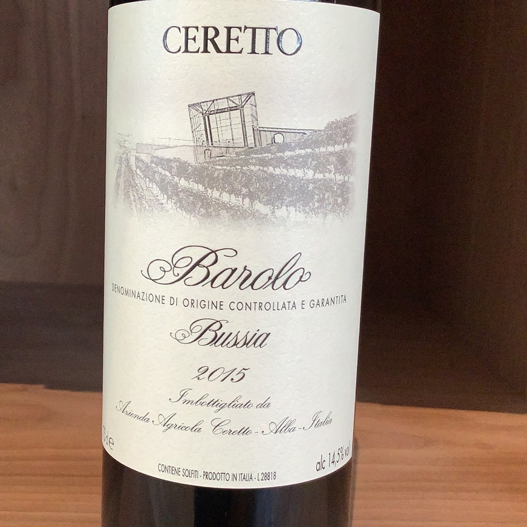 2015 Ceretto Barolo Bussia