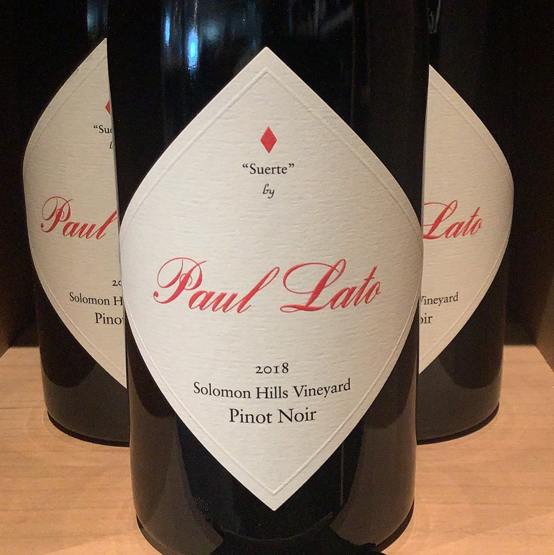 Paul Lato Pinot Noir 'Suerte' Solomon Hills 2018