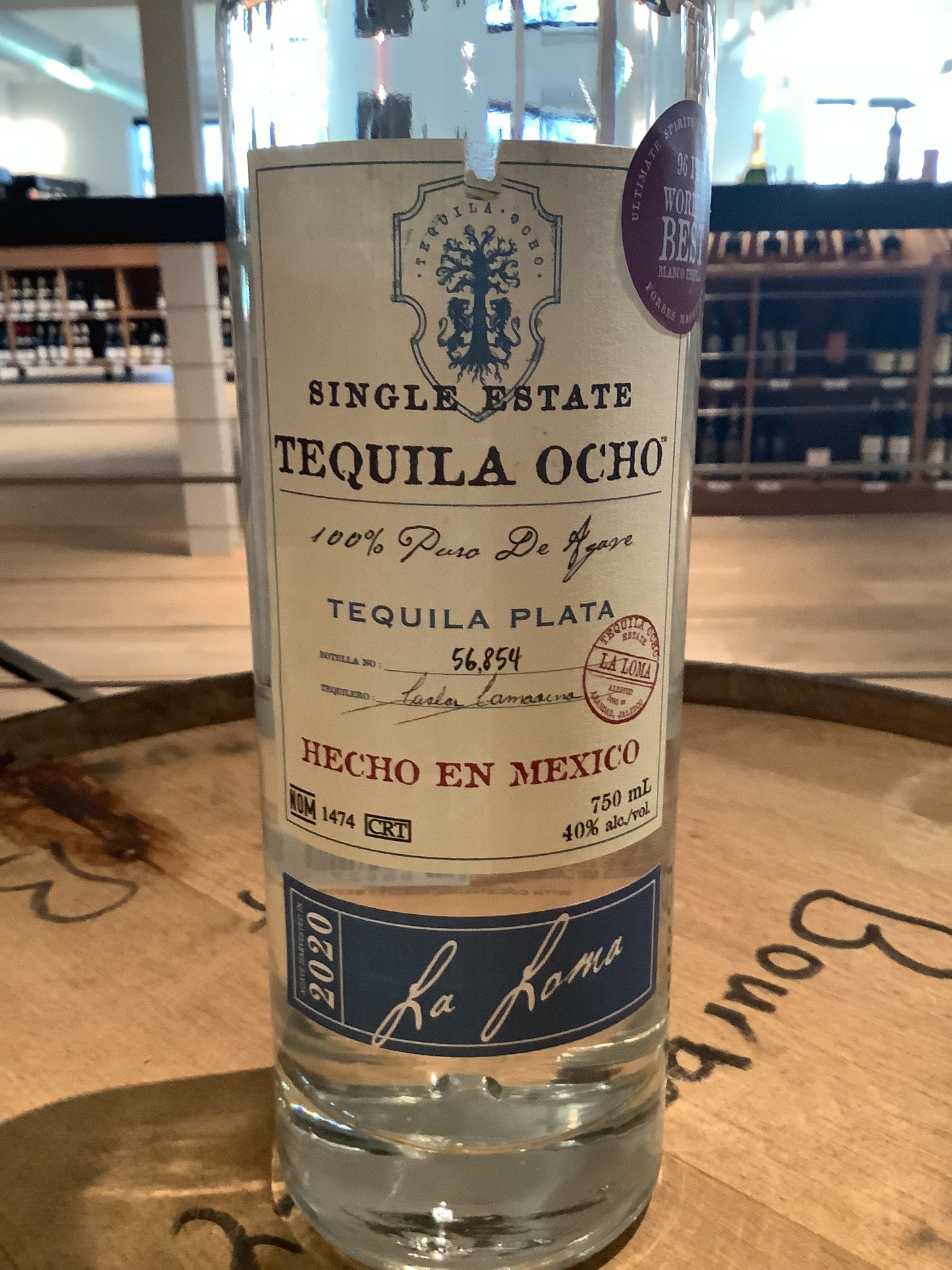 Tequila Ocho Plata 2023