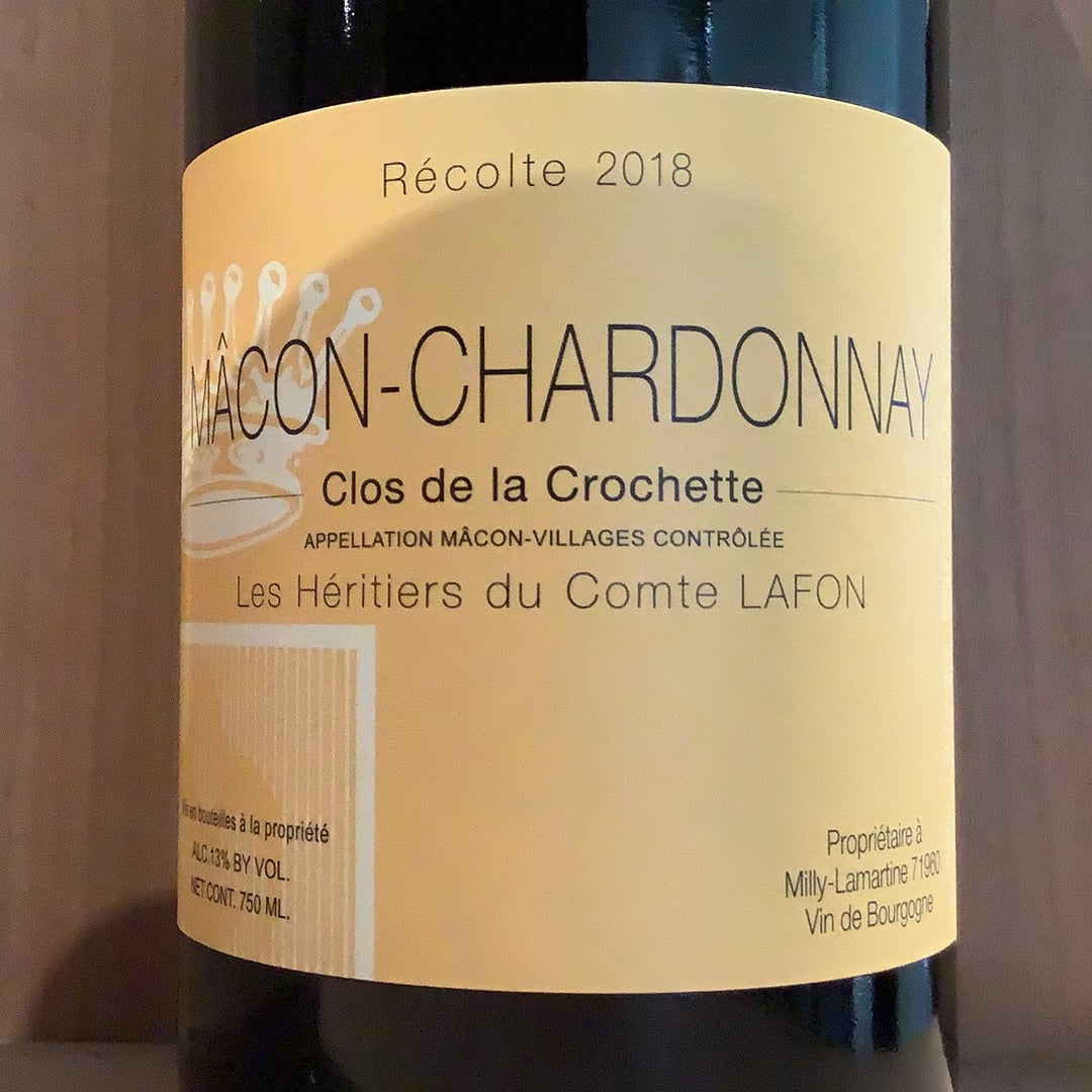 Heritiers du Comte Lafon Macon Chardonnay Clos de la Crochette 2018